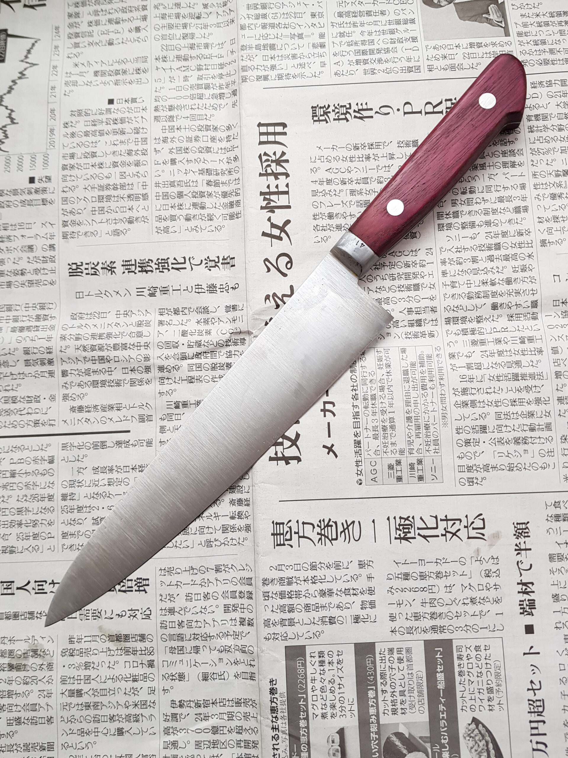 Misono Swedish Carbon Gyuto 210 mm - Image 3