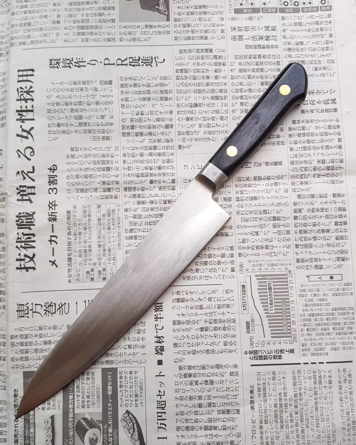 Misono Swedish Carbon Gyuto 210 mm - Image 2