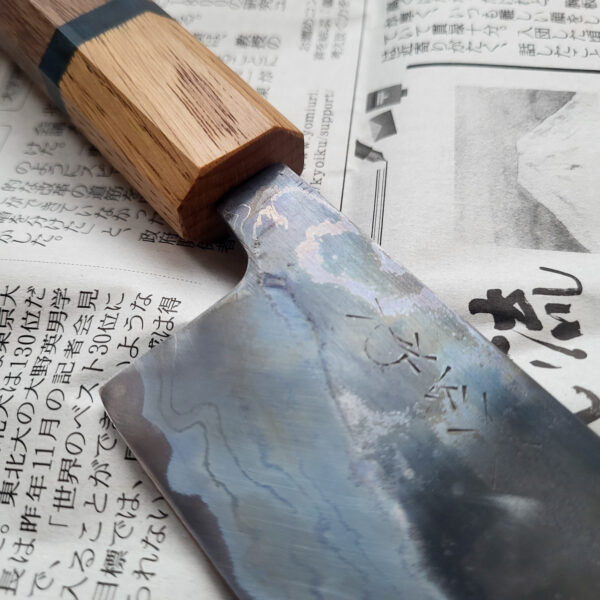 Japanese Carbon Damascus Nakiri 160 mm